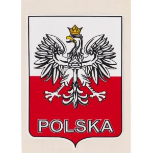 NAKLEJKA PL POLSKA ORZEŁ KAT-E 80x120mm