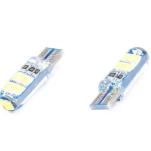 ŻARÓWKA 12V LED T10-4014-15SMD BIAŁA SILIKON (BRAK ECE)