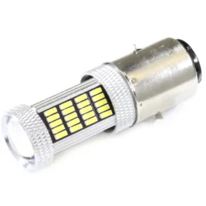 ŻARÓWKA 12V LED BA20D 4014 112SMD 65mm BIAŁA (BRAK ECE) SC