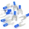 KOŃCÓWKA WIDEŁKOWA M6 IZOLOWANA NIEBIESKA 6.4mm, 0.5-1.5mm KPL. 10szt.