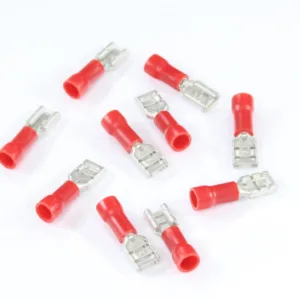 KONEKTOR PŁASKI 4,8mm ŻEŃSKI IZOLOWANY, 0,8mm, 0,5-1,5mm, KPL. 10szt.