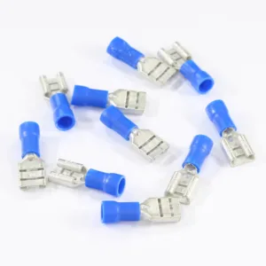 KONEKTOR PŁASKI 6,3mm ŻEŃSKI IZOLOWANY, 0,8mm, 1,5-2,5mm, KPL. 10szt.