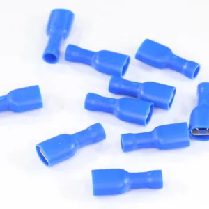 KONEKTOR PŁASKI 6,3MM ŻEŃSKI PEŁNA IZOLACJA, 0,8MM, 1,5-2,5MM, 10SZT