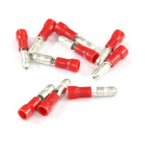 KONEKTOR OKRĄGŁY IZOLOWANY, MĘSKI 4MM, 0,5-1,5MM, 10 SZT