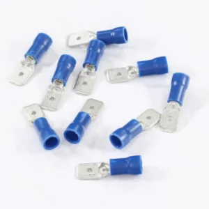 KONEKTOR MĘSKI 6.3x0.8 KOŃCÓWKA PŁASKA IZOLOWANY 1.5-2.5mm KPL. 10szt.