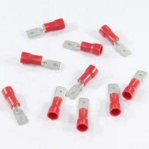 KONEKTOR PŁASKI 4,8MM MĘSKI IZOLOWANY 0,5MM, 0,5-1MM
