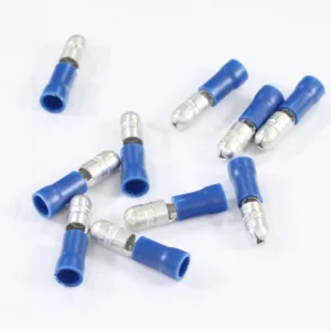 KONEKTOR OKRĄGŁY IZOLOWAY MĘSKI 5mm 1,5-2,5mm KPL. 10szt.