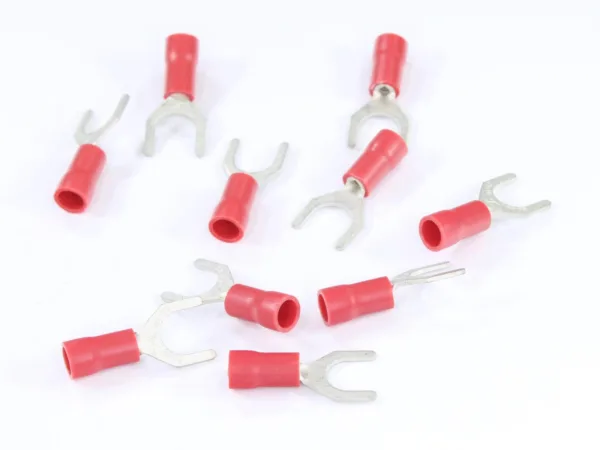 KOŃCÓWKA WIDEŁKOWA M6 IZOLOWANA, 6,4MM, 0,5-1MM KPL. 10szt.