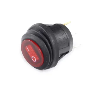PRZEŁĄCZNIK 1A 250V OKRĄGŁY ON-OFF IP65 CZERWONY