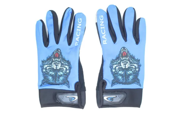 RĘKAWICZKI YD RACING NIEBIESKIE WOLF