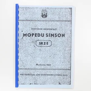 KATALOG INSTRUKCJA OBSŁUGI SIMSON MOPED SR2E