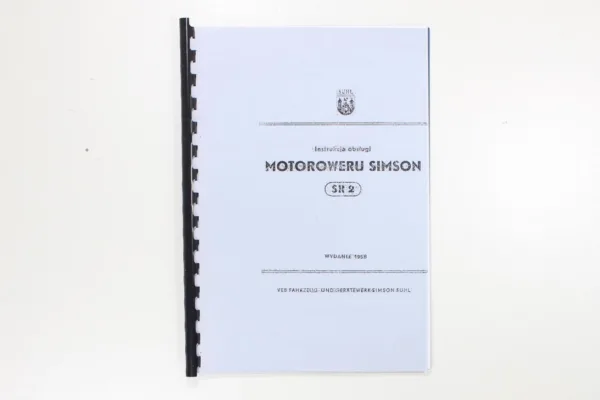 KATALOG INSTRUKCJA OBSŁUGI SIMSON SR2