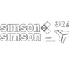 NAKLEJKA SIMSON SR50 B BIAŁA SKUTER KPL. KAT-L