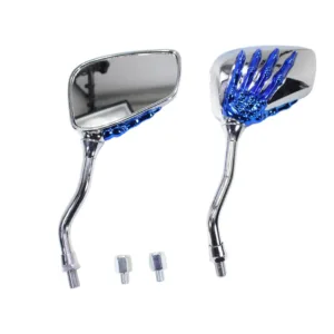 LUSTERKA M10 M8 CHROM KRÓTKIE CHOPPER KOŚCIOTRUP SC