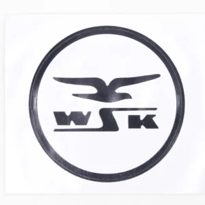 NAKLEJKA WSK CZARNA/BIAŁE TŁO 0539 KAT-G