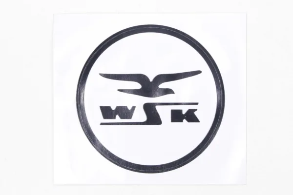 NAKLEJKA WSK CZARNA/BIAŁE TŁO 0539 KAT-G