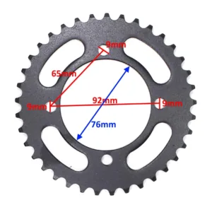 ZĘBATKA TYŁ 420-37z CROSS 125 NOWY TYP HB