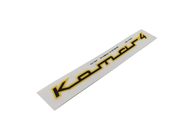 NAKLEJKA ROMET KOMAR 4 190mm x 30mm KAT I 0516