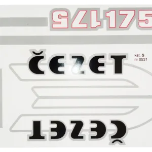 NAKLEJKA JAWA CEZET 175 295x240mm KAT S