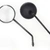 LUSTERKA MOTOCYKLOWE SKUTER MOTOROWER MZ SIMSON OKRĄGŁE M10 CZARNE OXF-14070 E4 KPL.OX