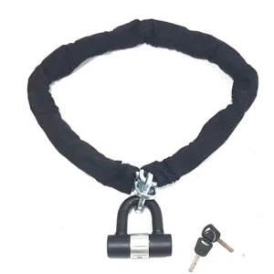BLOKADA PRZECIWKRADZIEŻOWA ŁAŃCUCH/KŁÓDKA 1.2M OXF-332 DŁ. 10CM*10CM*1.2M OX