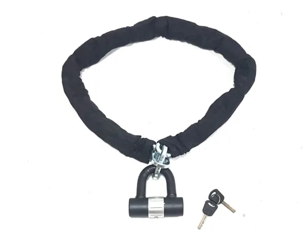 BLOKADA PRZECIWKRADZIEŻOWA ŁAŃCUCH/KŁÓDKA 1.2M OXF-332 DŁ. 10CM*10CM*1.2M OX