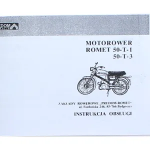KATALOG INSTRUKCJA OBSŁUGI ROMET 50-T-1 50-T-3