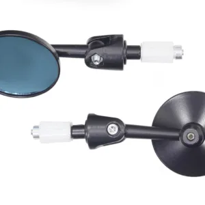 LUSTERKA MOTOCYKLOWE CZARNE MOCOWANIE W KIEROWNICĘ OXF-8753 KPL.OX