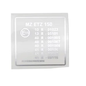 NAKLEJKA MZ ETZ 150 GŁÓWKI RAMY