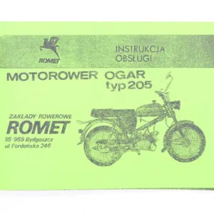 KATALOG INSTRUKCJA OBSŁUGI ROMET OGAR 205