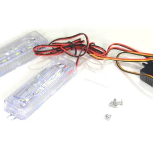 LAMPA PRZÓD 4 X DIODA LED ZW-317 BIAŁA MIGAJĄCA