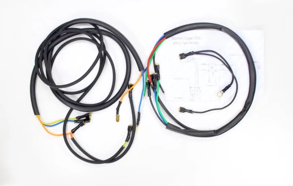 INSTALACJA ELEKTRYCZNA ROMET OGAR 205 STARY TYP LAMPY AG