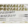 ROWER NAKLEJKA GRIZZLY SPECIALIZED ZŁOTA 335x160m KAT-KR4