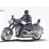 NAKLEJKA CHOPPER HARLEY 449 KAT-E 145mm x 100mm