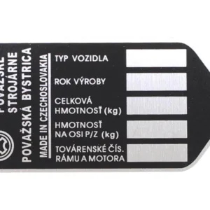 TABLICZKA ZNAMIONOWA JAWKA BABETTA 50/21