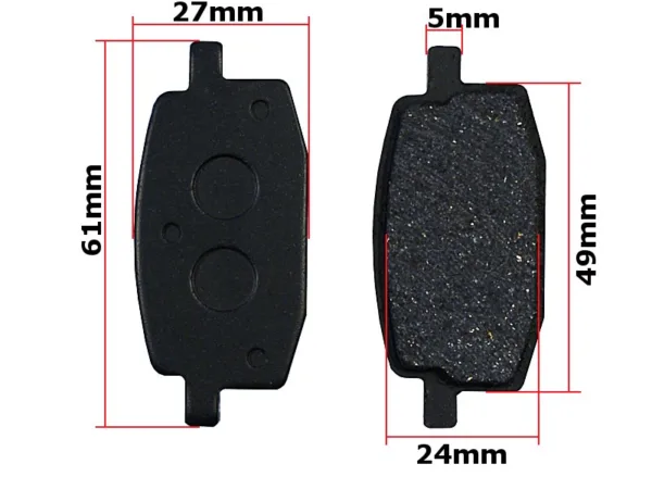 KLOCKI HAMULCOWE GY6-50 BAOTIAN BT49 DAELIM M/DX 50 HONDA NIPSTER 50 MBK CY/CR 50 PEUGEOT V-CLIC 50 YAMAHA CR-Z 50 HB