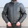 KURTKA SKÓRZANA VIG-16611 CZARNA XXXXL