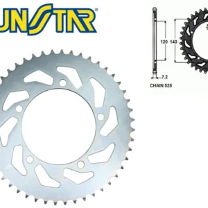 ZĘBATKA TYŁ SUNSTAR STALOWA SUNR1-4499-48