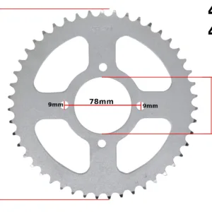 ZĘBATKA TYŁ 428-47z ROMET ZK50/125 ML