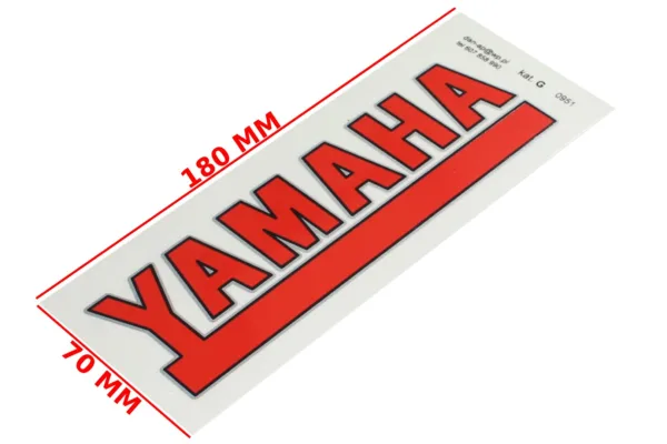 NAKLEJKA YAMAHA CZERWONA 951 KAT-G