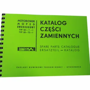 KATALOG CZĘŚCI ZAMIENNYCH PREDOM ROMET MOPED TYP 50-T-1 50-TS-1
