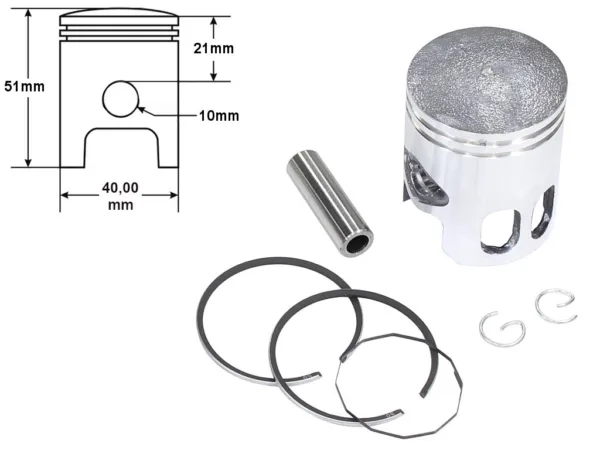 TŁOK YAMAHA BOOSTER JOG 50 40mm NOMINAŁ