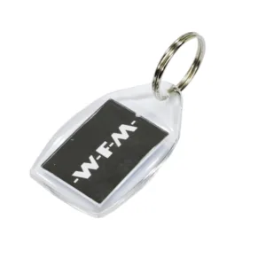 BRELOK WFM BIAŁO CZARNY