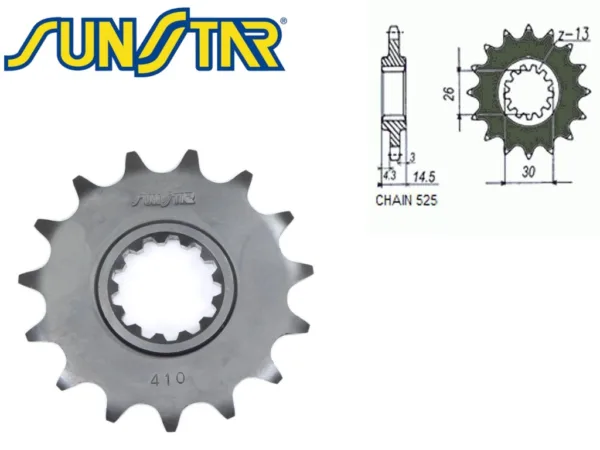 ZĘBATKA PRZÓD SUNSTAR SUNF410-15