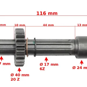 WAŁEK SPRZĘGŁA ATV 110/125 SKRZYNI BIEGÓW ROB
