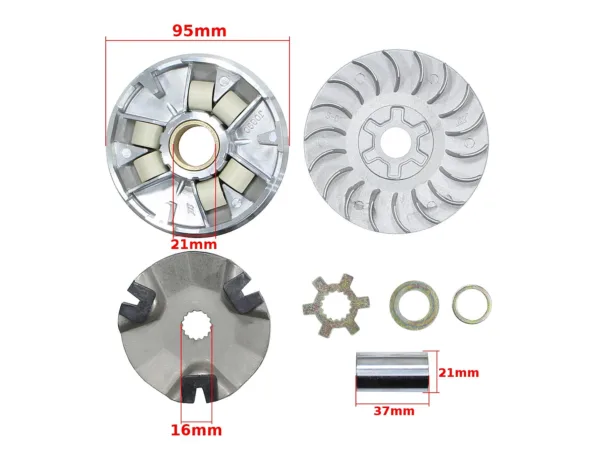 WARIATOR KEEWAY ZIPP LONGIJA ROMET 50 2T 16mm KPL.