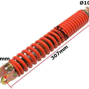 AMORTYZATOR GY6 SKUTER KOŁO 12'' CZERWONY 305mm