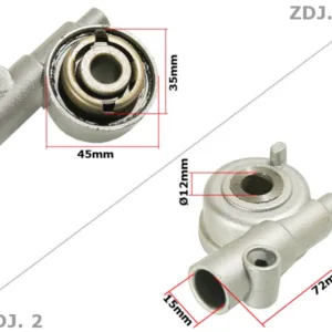 NAPĘD LICZNIKA GY6-50 BAOTIAN DŁUGI SZARY