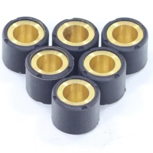 ROLKI WARIATORA 15x12mm 6,5gr APRILIA BENELLI MALAGUTI MBK YAMAHA RMS PASUJE DO MODELI: APRILIA-AMICO/AREA/GULLIVER/RALLY/SCARABEO/SR BENELLI-491/K2/NAKED/PEPE MALAGUTI-CENTRO/F10/F12/F15/YESTERDAY MBK-MACH G/SORRISO/BOOSTER/FORTE/FLIPPER/OVETTO