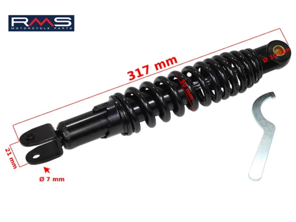 AMORTYZATOR TYŁ APRILIA SCARABEO 50-100 98-05r. RMS
